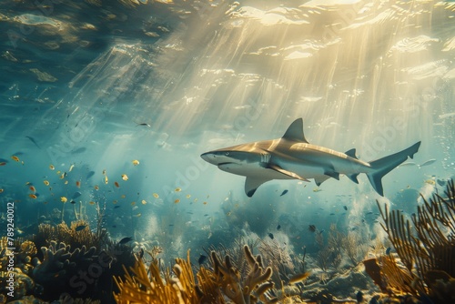 Stunning Bull Shark Photography in Tropical Waters © Leli