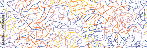 Grunge scribble texture seamless pattern. messy scribbles vector pattern.