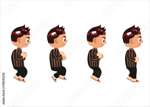 cute character game 2d  jump