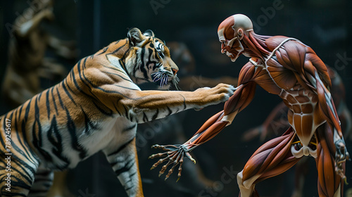 "Muscle Matters: A Comparative Study of Human and Tiger Muscles"   © Shahidah