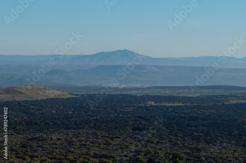 Kula Salihli Geopark. Kula Geopark walking path.
Sandal Divlit Volcano Cone - Kula - Salihli Geopark. Turkish name; Divlit Volcano Cone. Manisa, Türkiye.
 photo