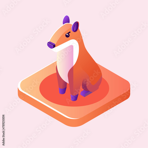 Capybara isometric icon