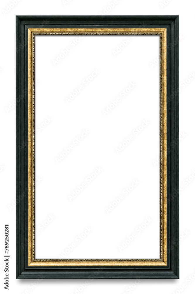 Obraz premium Gold picture frame transparent png