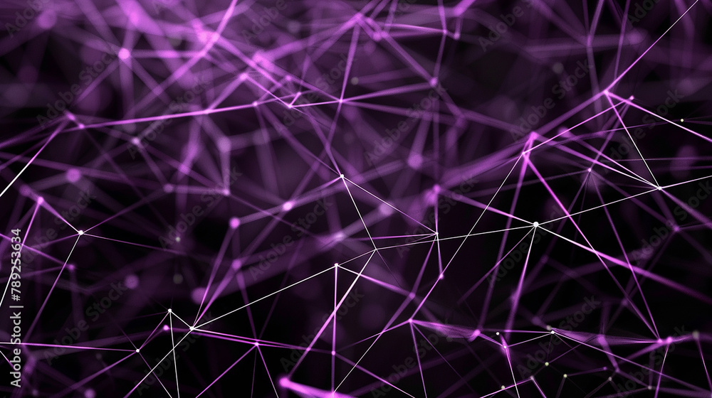 An artistic depiction of created by countless interconnected lines and dots in shades of purple and black, representing data integration. as seen in an image. An artistic depiction of created by countless interconnected lines and dots in shades of purple and black, representing data integration. as seen in an image.