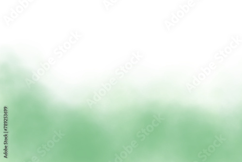Fog or smoke, green smoke clouds on floor, isolated transparent special effect. Vector illustration, morning fog over land or water surface, magic haze. dark green vapor effect
