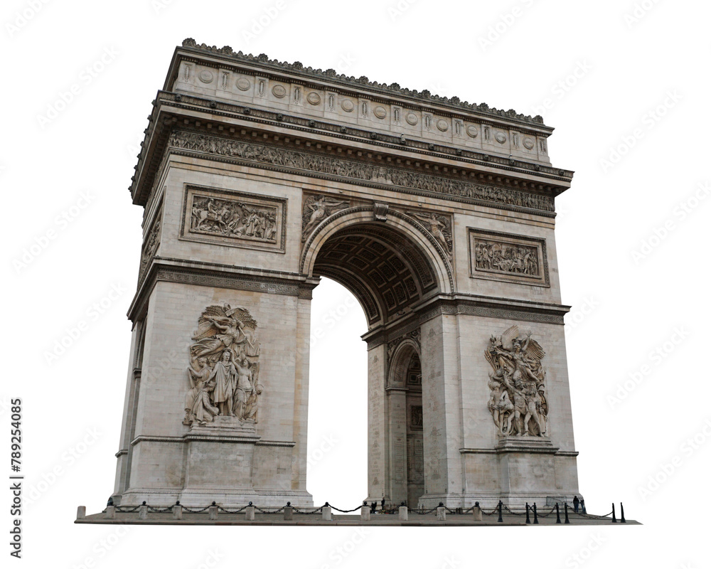 Arc de Triomphe png sticker, Paris famous landmark image on transparent background