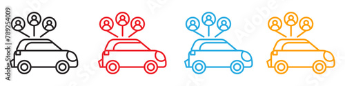 Group Transportation Icon for Efficient and Eco-Friendly Travel