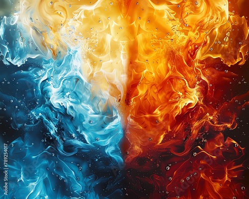 A dance of flames and ice, depicting the hot and cold phases of the stock market © Expert Mind
