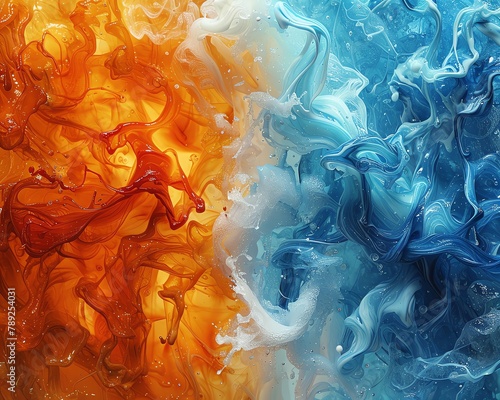 A dance of flames and ice, depicting the hot and cold phases of the stock market © Expert Mind