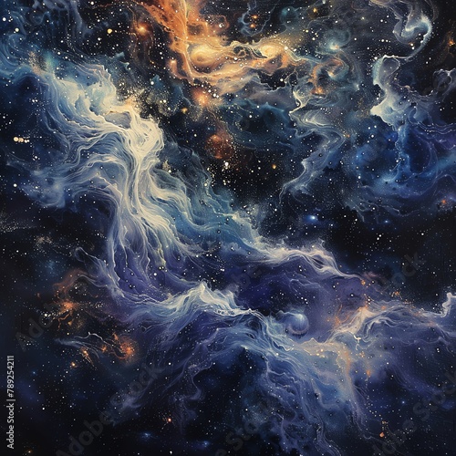 A galaxy where the stars form patterns, creating abstract art on the canvas of the cosmos