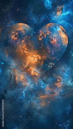A galaxys heart beats with pulses of light, its rhythm visible in the abstract patterns of stars