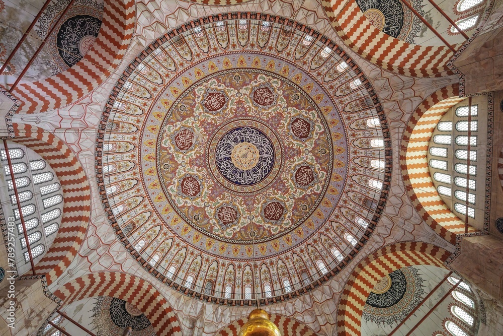 Elegant Domed Splendor: Selimiye Mosque in Edirne, Turkey, Exemplifying Century Islamic Architecture, in Full 4K image