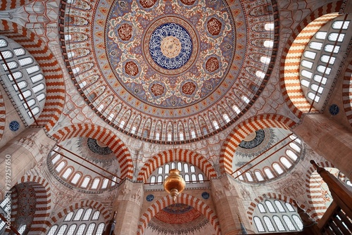 Elegant Domed Splendor: Selimiye Mosque in Edirne, Turkey, Exemplifying Century Islamic Architecture, in Full 4K image  photo