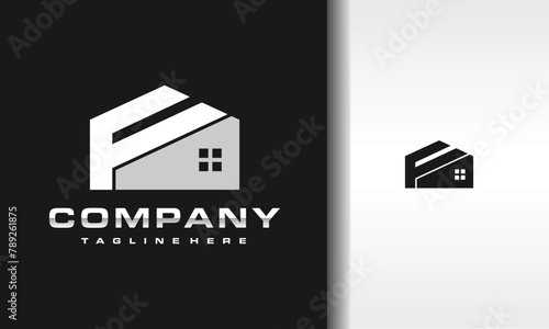 letter F house logo