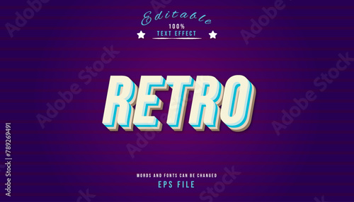 GLOWING RETRO TEXT EFFECT, EDITABLE TEXT EFFECT
