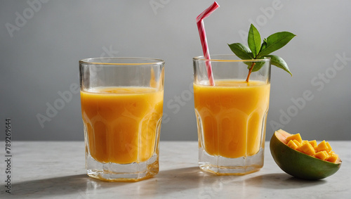 Image of mango juice and mango fruit 8