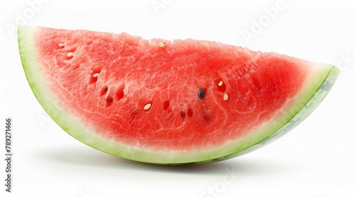 A slice of Watermelon  Citrullus fruit on a white background