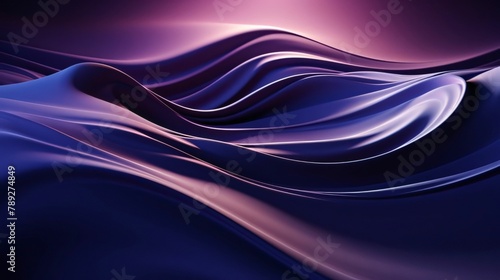 abstract background with smooth lines in purple and blue colors, computer generated images