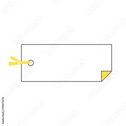 シンプルなしおりのイラスト素材