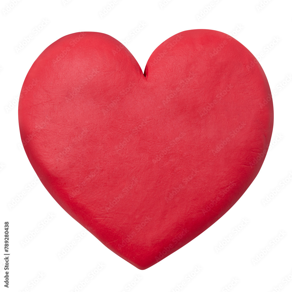 Heart png dry clay red cute graphic for kids