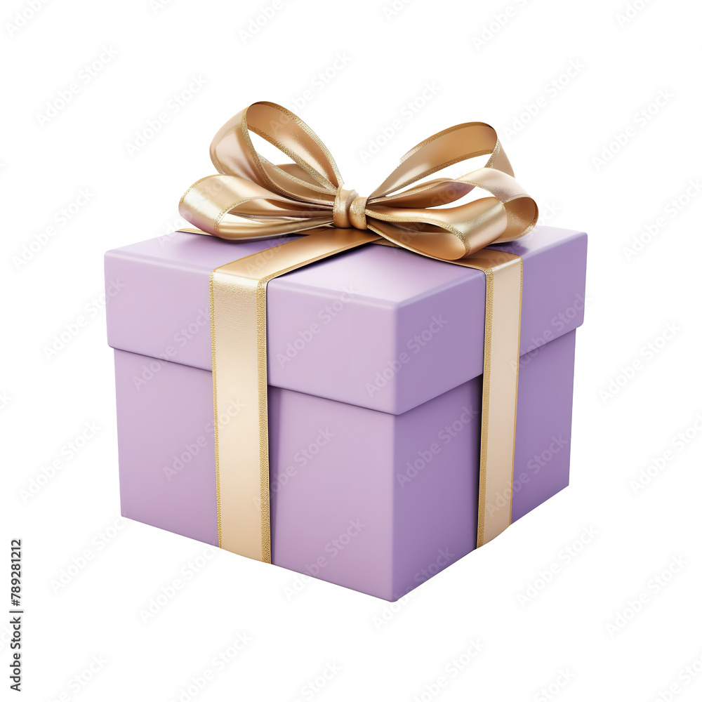Beautiful Light Purple Gift Box Isolated On Transparent Background Beautiful Light Purple Gift Box Isolated On Transparent Background