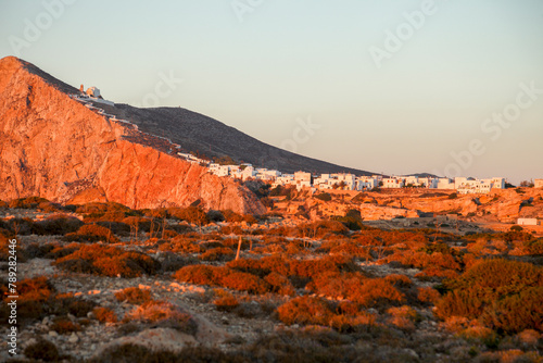 Küstenlinie von Folegandros, Kykladeninsel, Griechenland