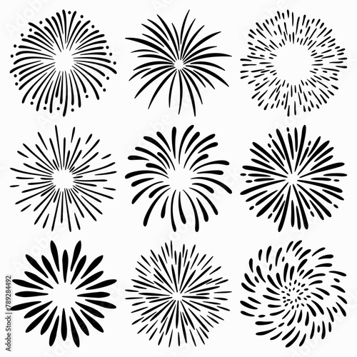 FIREWORKS VECTOR COLLECTION photo