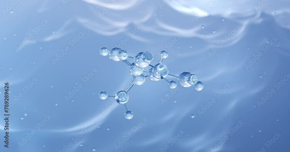 Metformin rotating molecular structure, 3d model of molecule, biguanides, looped video Metformin rotating molecular structure, 3d model of molecule, biguanides, looped video