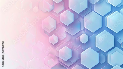 Soft Minimalism, Hexagon Concept Technology Background