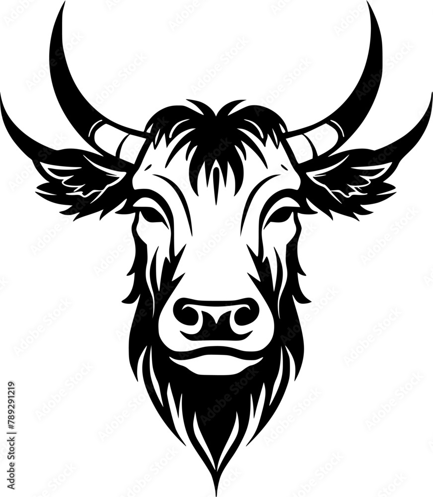 Highland Cow - High Quality Vector Logo - Vector illustration ideal for T-shirt graphic Highland Cow - High Quality Vector Logo - Vector illustration ideal for T-shirt graphic