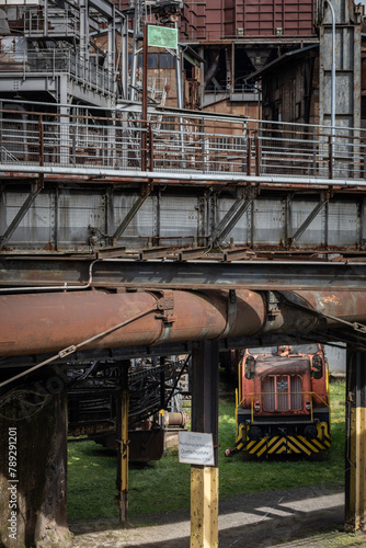 abandoned large-scale steel mill