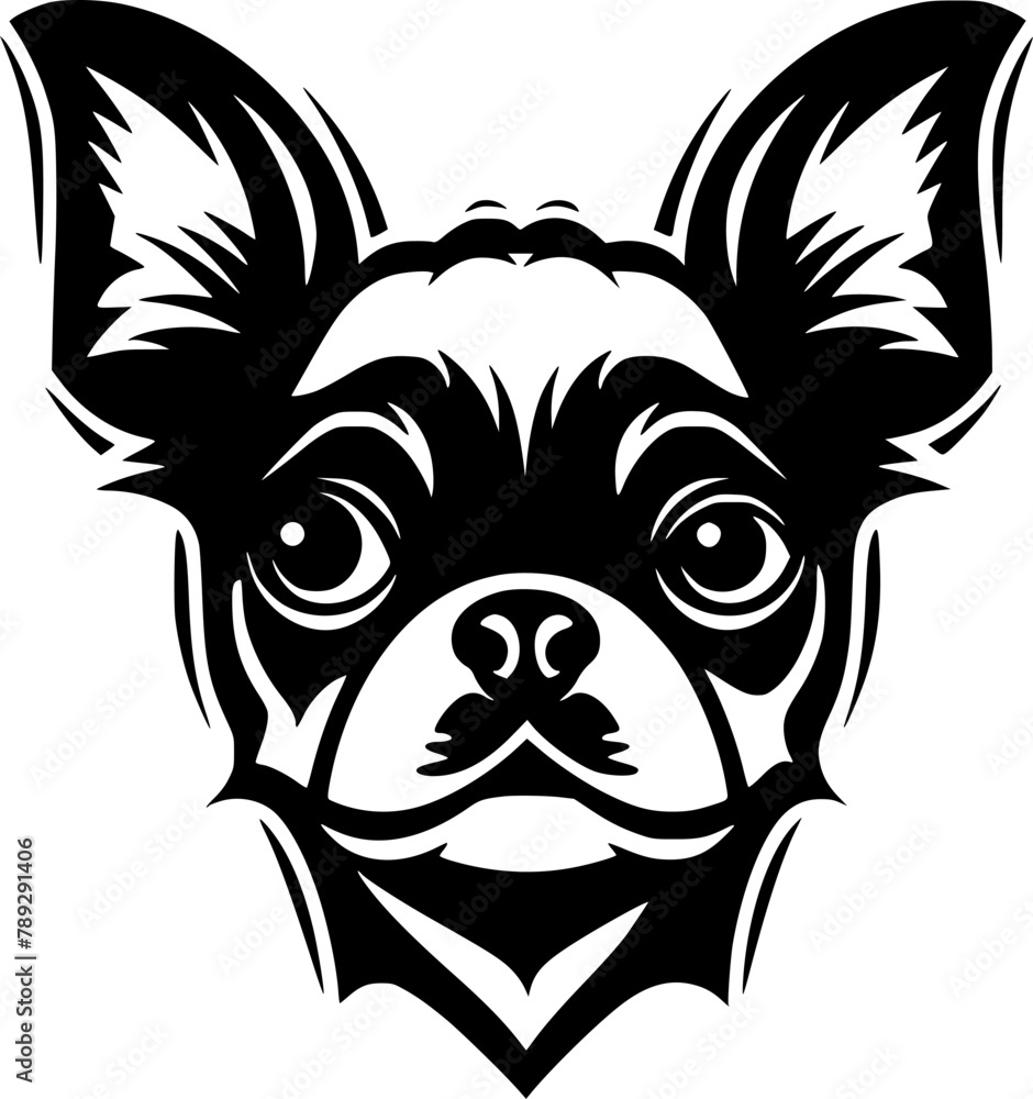 Chihuahua - Minimalist and Flat Logo - Vector illustration