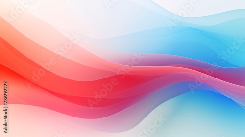 abstract background with smooth lines in pink, blue and orange colors