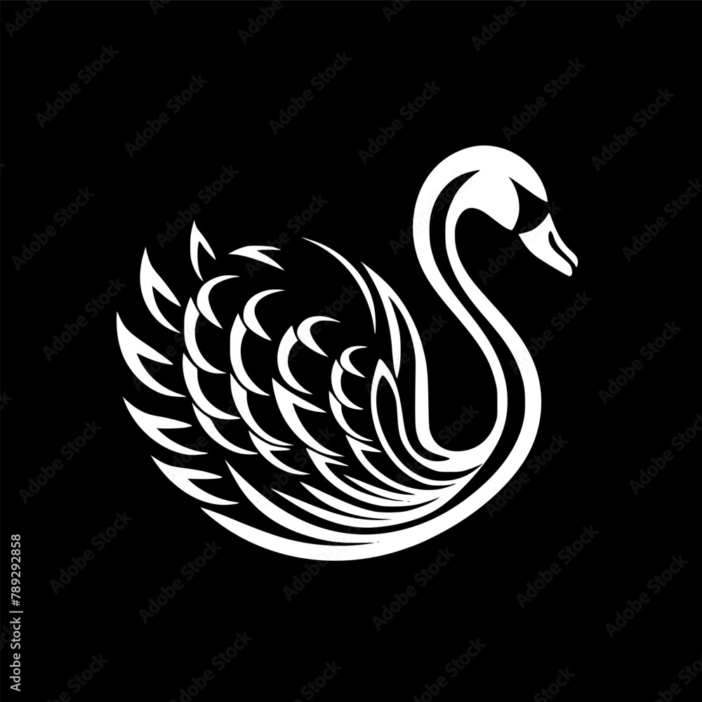 Swan - Minimalist and Flat Logo - Vector illustration Swan - Minimalist and Flat Logo - Vector illustration