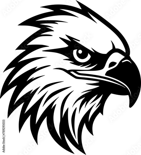 Eagle - Minimalist and Flat Logo - Vector illustration