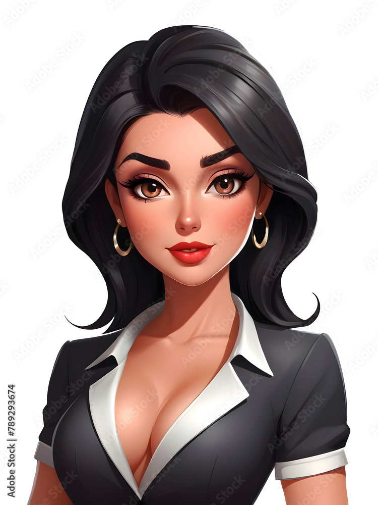 Cute Happy Smiling And Charming Cartoon Style Business Woman 300PPI High Resolution PNG Image For Graphic Resources Like Keynote Powerpoint And Other Graphic Solutions Cute Happy Smiling And Charming Cartoon Style Business Woman 300PPI High Resolution PNG Image For Graphic Resources Like Keynote Powerpoint And Other Graphic Solutions