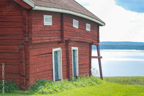 Red old house