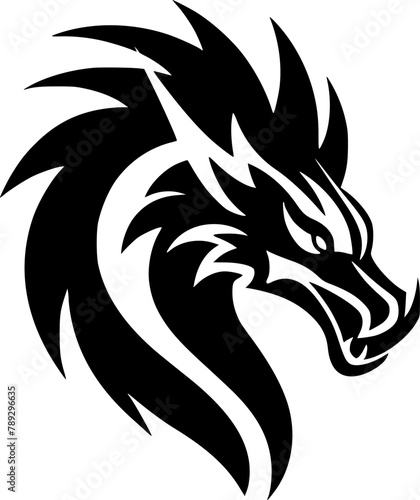 Wallpaper Mural Dragon - High Quality Vector Logo - Vector illustration ideal for T-shirt graphic Torontodigital.ca