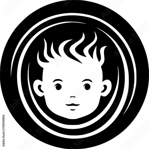 Baby | Minimalist and Simple Silhouette - Vector illustration