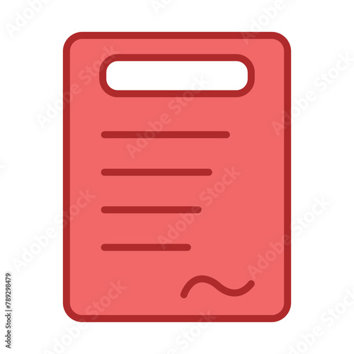 Agreement red line filled icon