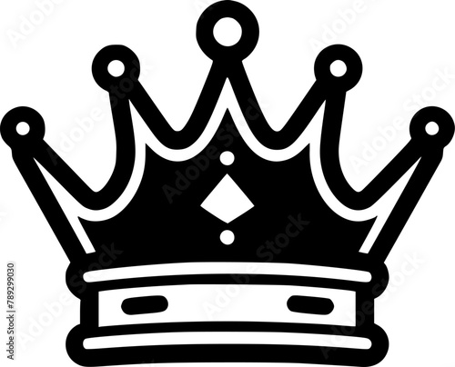 Coronation - Black and White Isolated Icon - Vector illustration