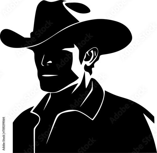 Cowboy - High Quality Vector Logo - Vector illustration ideal for T-shirt graphic
