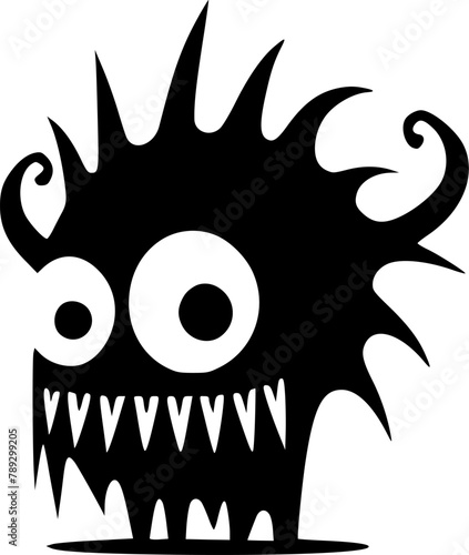 Monster | Black and White Vector illustration