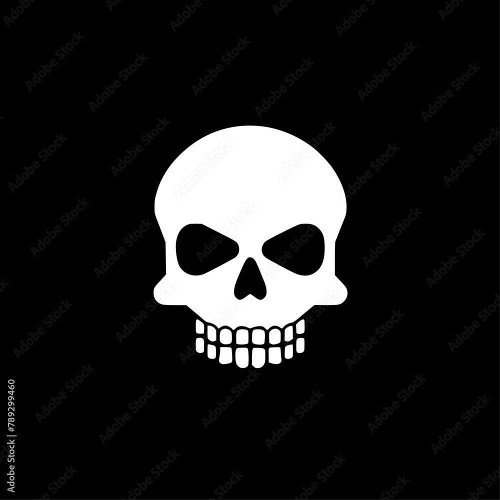 Skull | Black and White Vector illustration Skull | Black and White Vector illustration