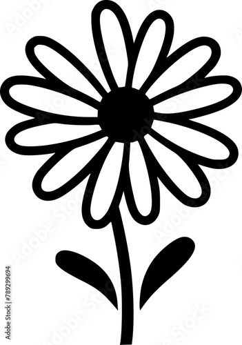 Daisy - Minimalist and Flat Logo - Vector illustration