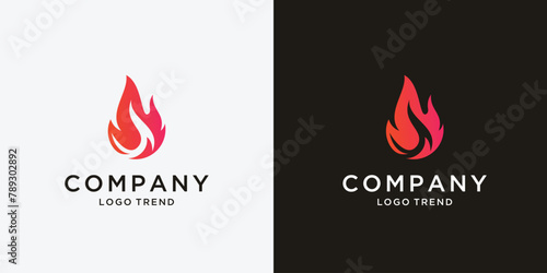Red hot fire logo design inspiration