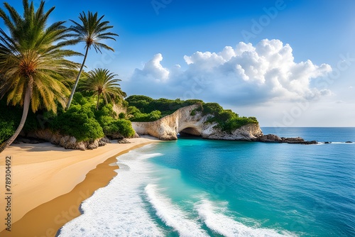 beautiful mediterranean tropical beach