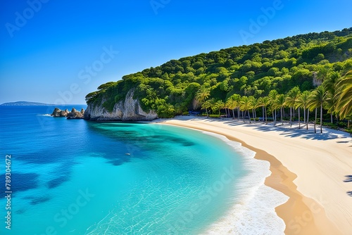 beautiful mediterranean tropical beach photo