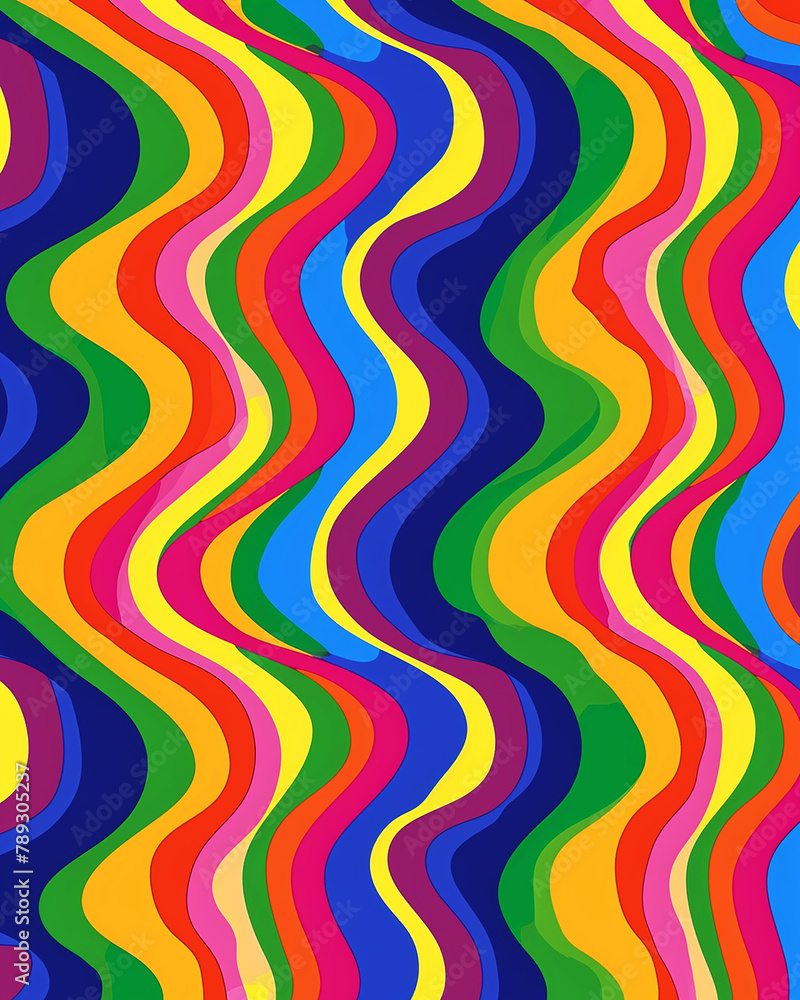 Psychedelic background in the style of the 60s and 70s. AI generative. Psychedelic background in the style of the 60s and 70s. AI generative.