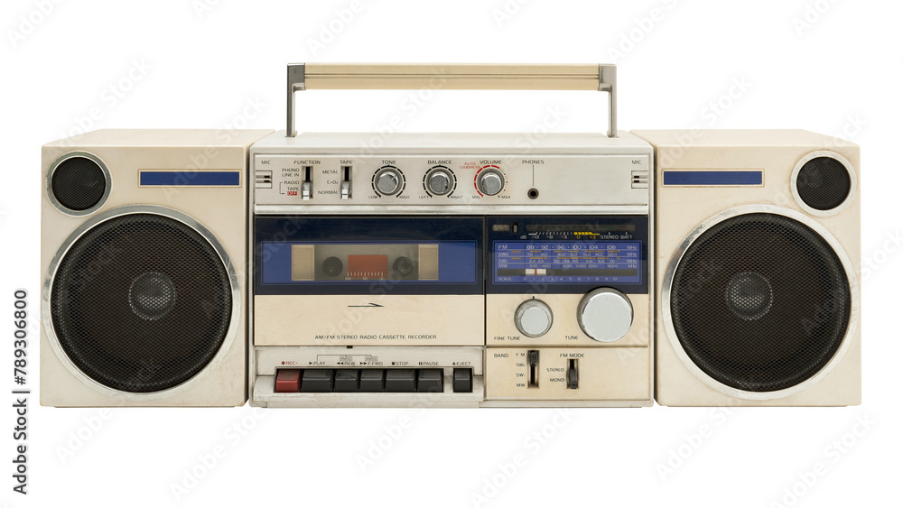 Old radio cassette design element Old radio cassette design element